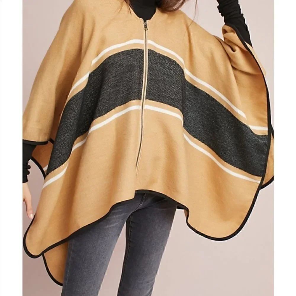 Michael Stars Down the Line zip up poncho